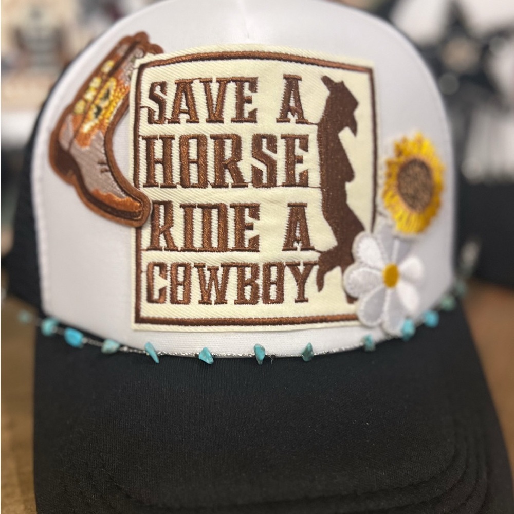 Save a Horse Ride a Cowboy Trucker Hat